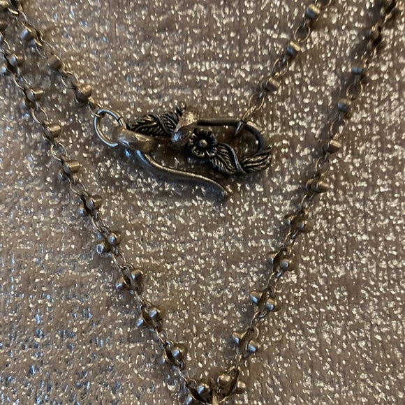 Long silver Eclectic Charm Necklace - Picture 3 of 10